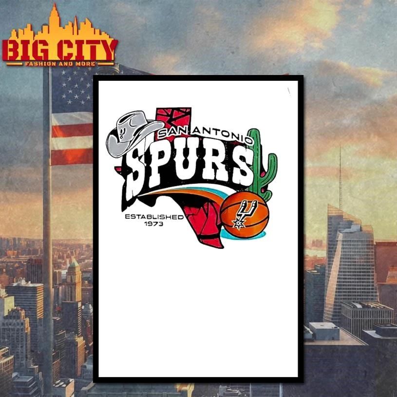San Antonio Spurs Nba Texas Basketball San Antonio Spurs Established 1973 White Shirt