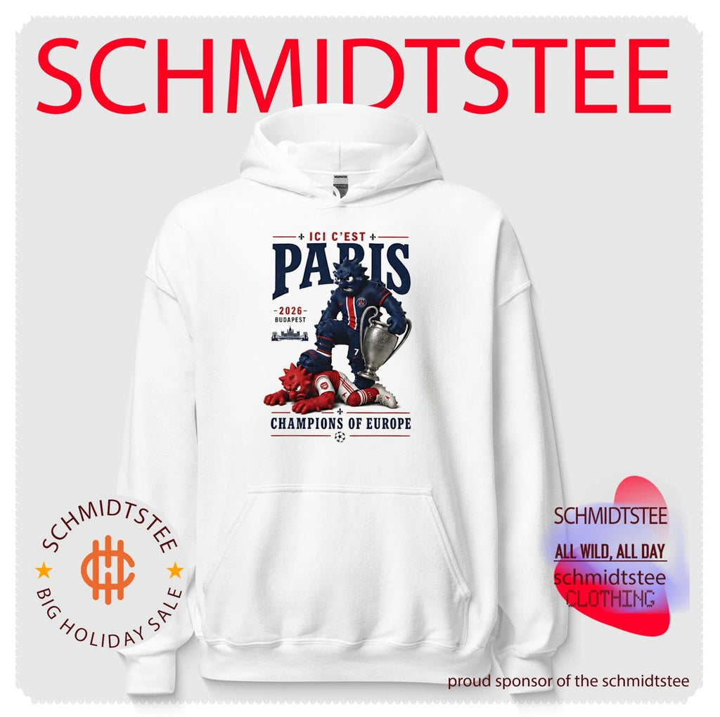Ici C’est Paris 2026 Budapest Champions of Europe mascot shirt
