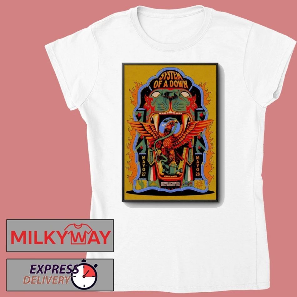 System Of A Down Mexico City May 27-28 2026 Poster shirt