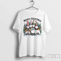 Classic Gnomes Merry Christmas Truck White T Shirts