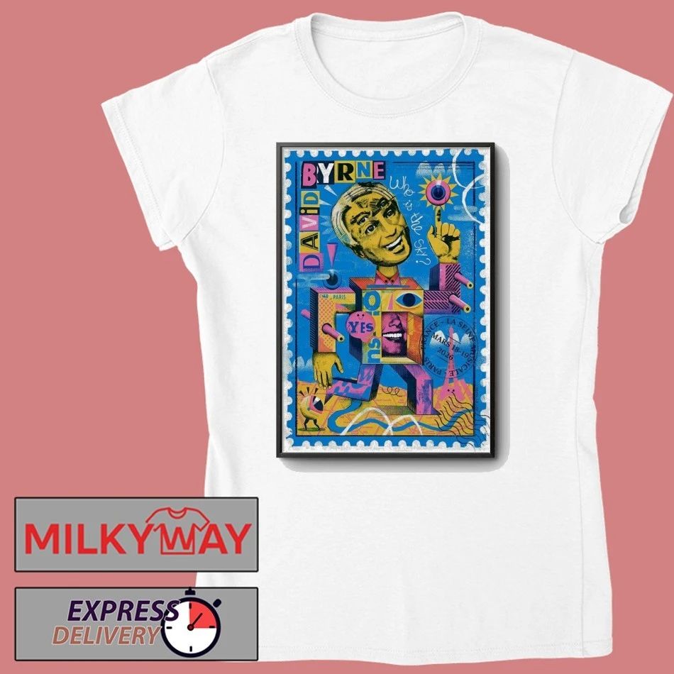 David Byrne Paris France March 18-19 2026 La Grande Seine Tour Poster shirt