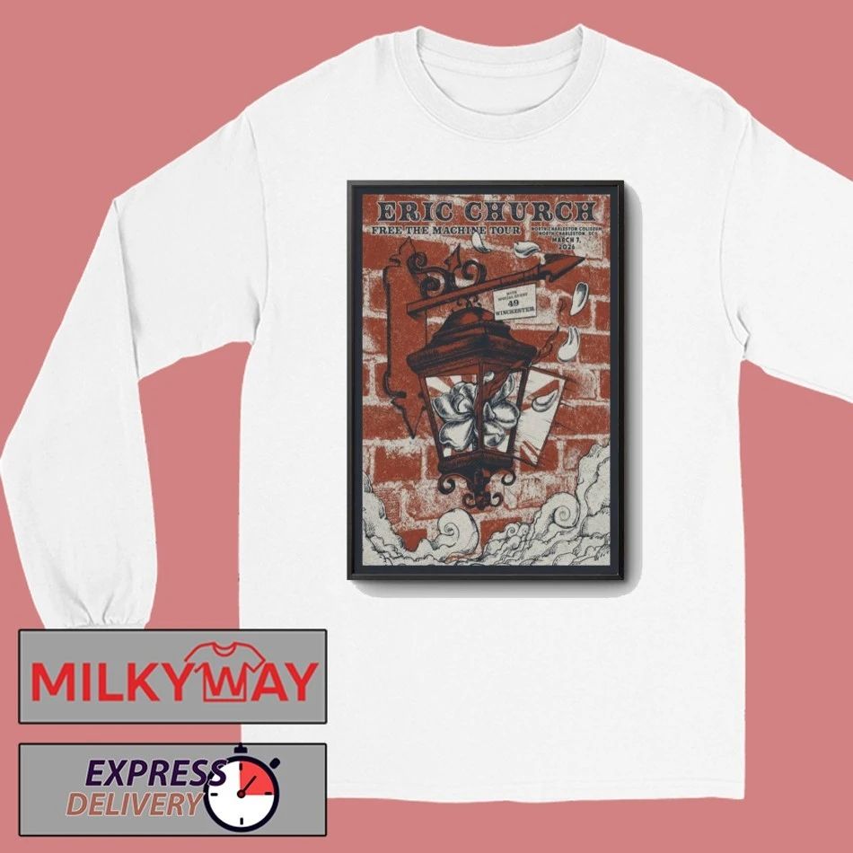 Eric Church Mar 7 2026 Poster North Charleston shirt