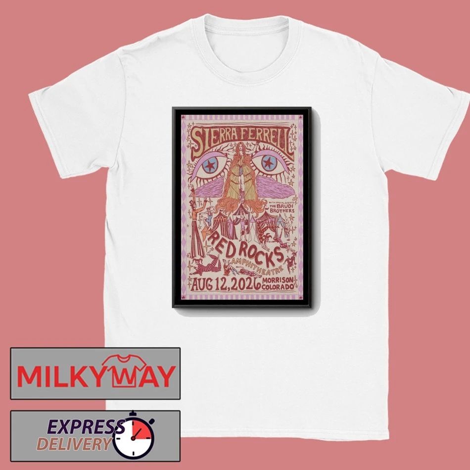 Sierra Ferrell Aug 12 2026 Red Rocks Amphitheatre in Morrison, Colorado Poster shirt
