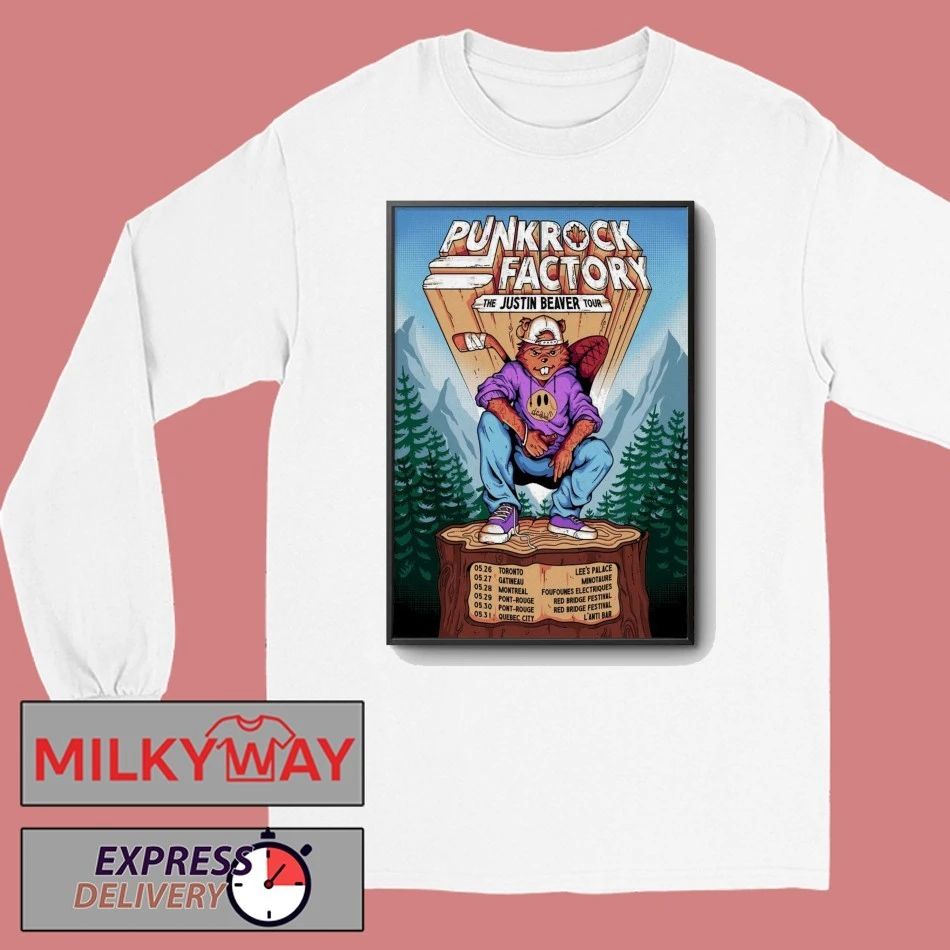 2026 Punk Rock Factory The Justin Beaver Tour Poster shirt