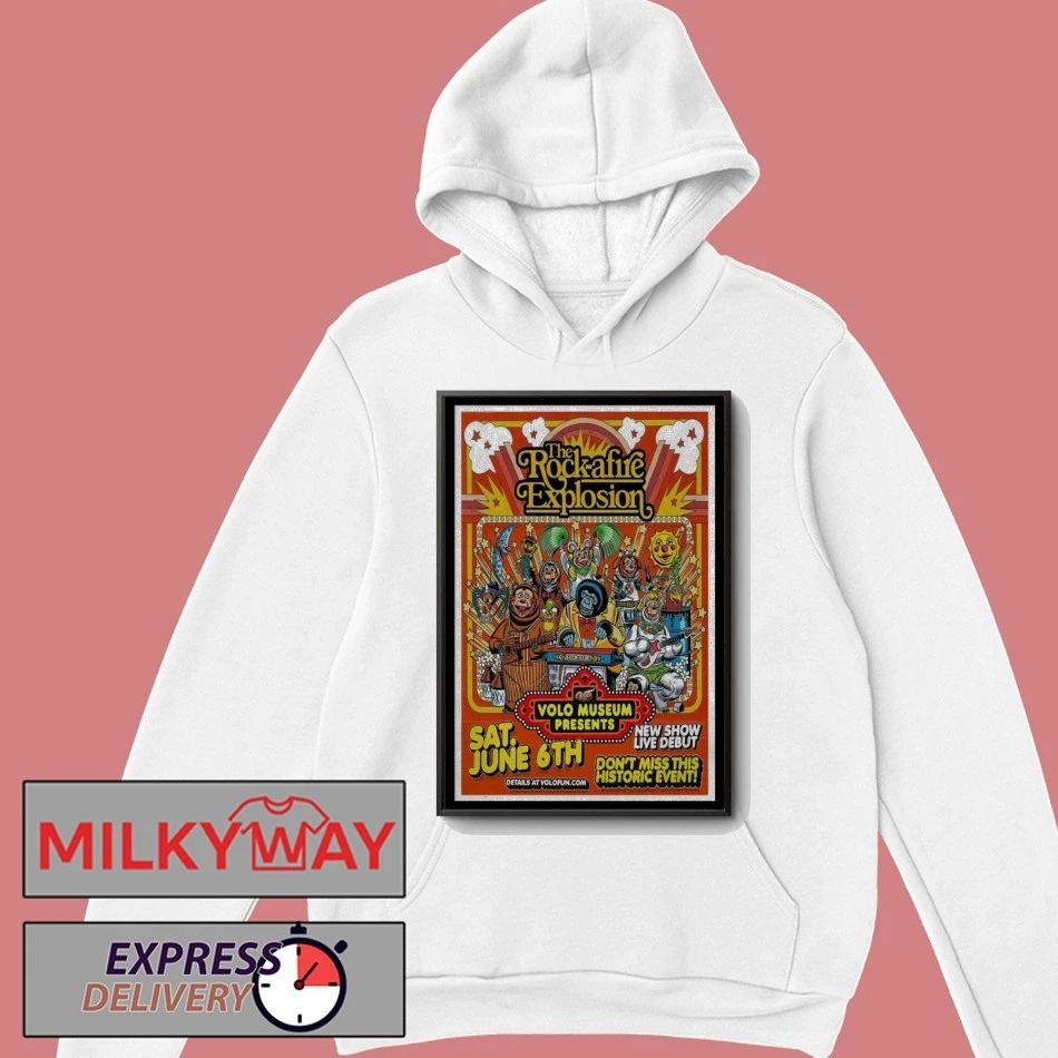 June 06 2026 The Rockafire Explosion Poster Volo, Illinois Volo Museum Poster shirt