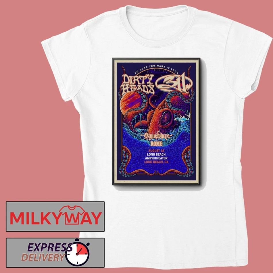 Dirty Heads And 311 Aug 18 2026 In Long Beach CA Poster shirt