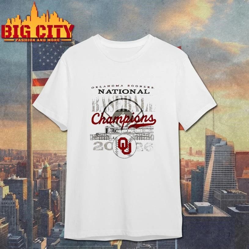 Oklahoma Sooners Image One 2026 NCAA Baseball Men’s College World Series Champions Overlay T-Shirt