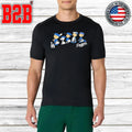 Peanuts Snoopy Charlie Brown Los Angeles Dodgers Baseball Team Shirt