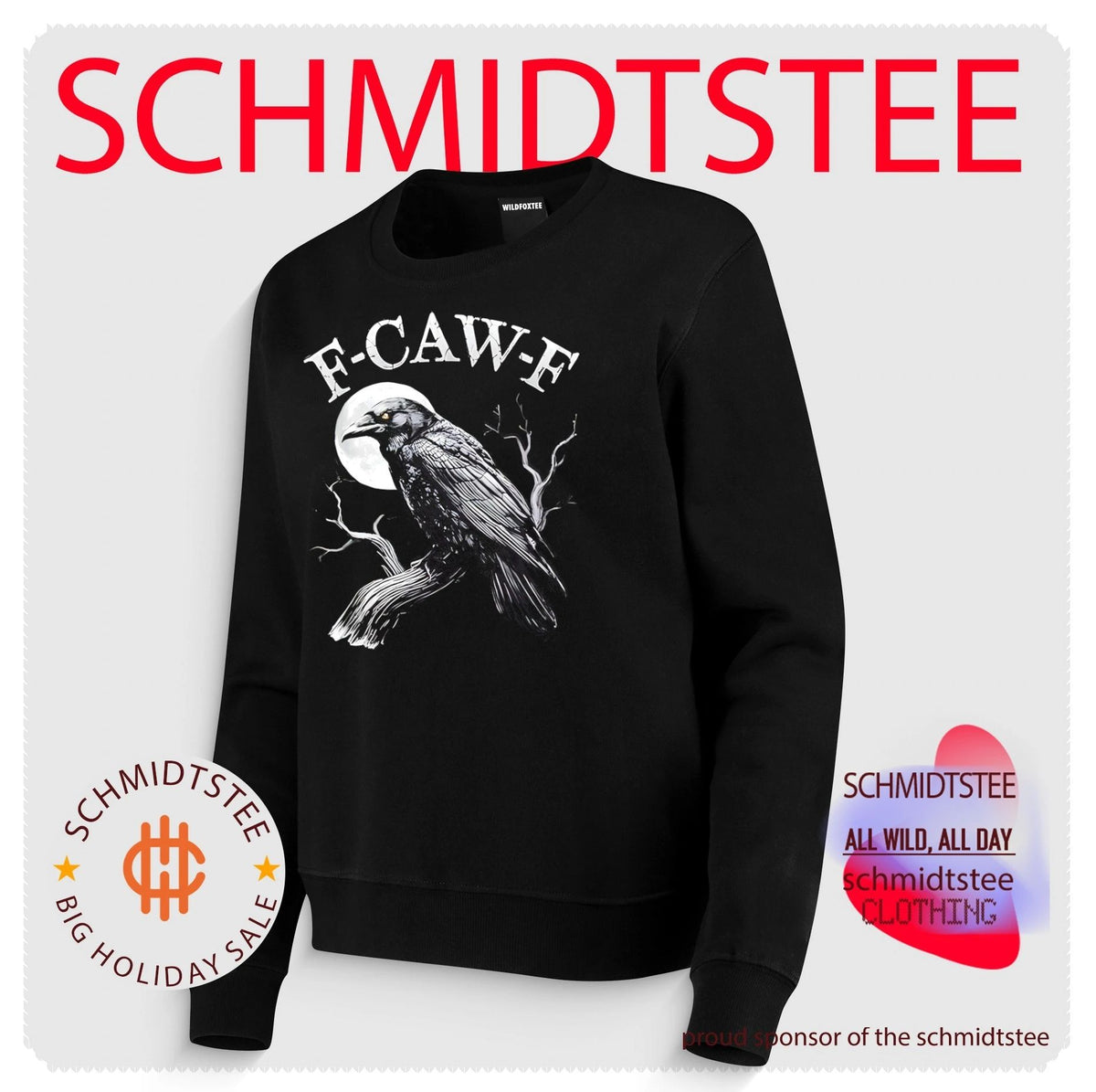 F-Caw-F Crow Halloween 2026 illustration shirt