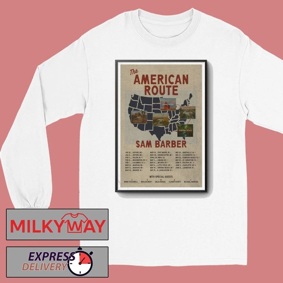 Sam Barber Poster The American Route 2026 shirt
