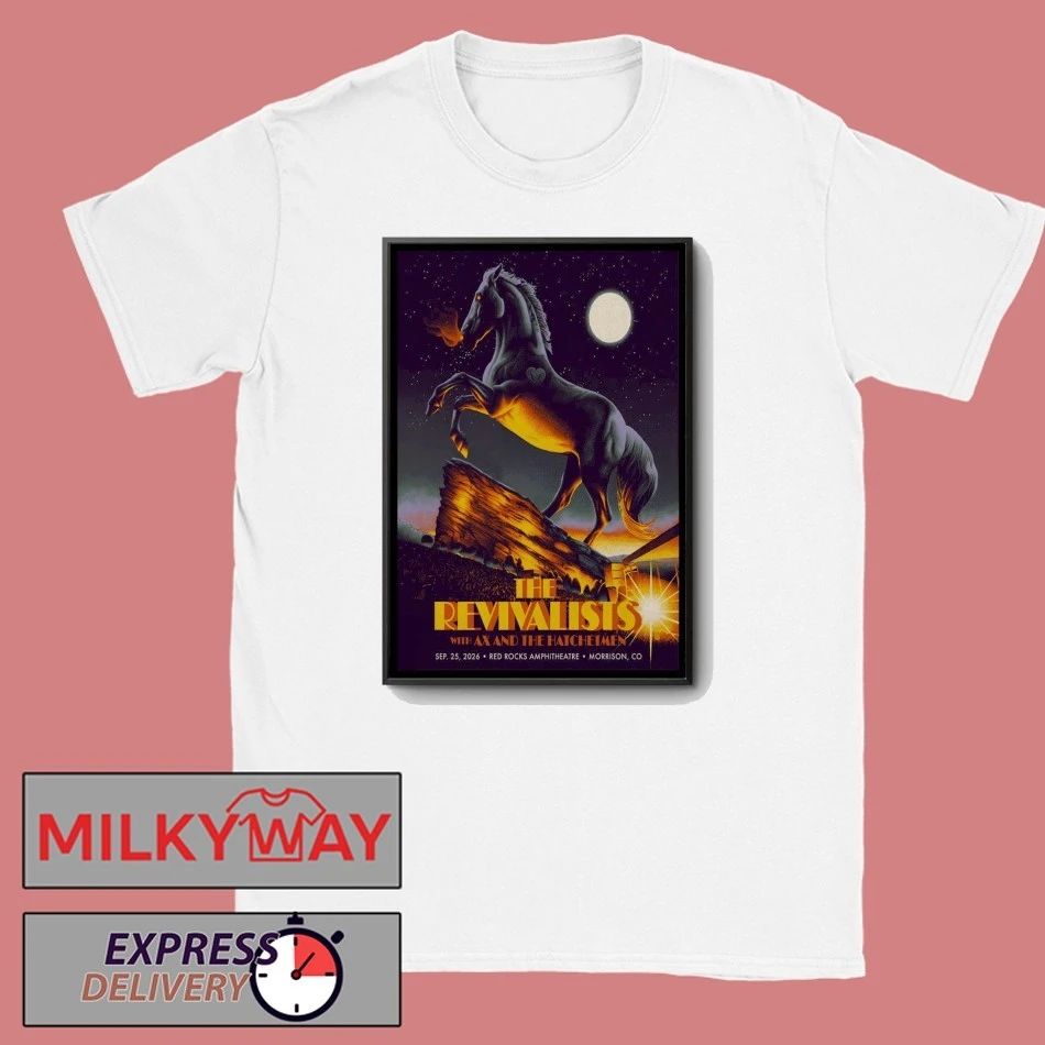 The Revivalists At Red Rocks Amphitheatre On Sept 25 2026 Poster shirt