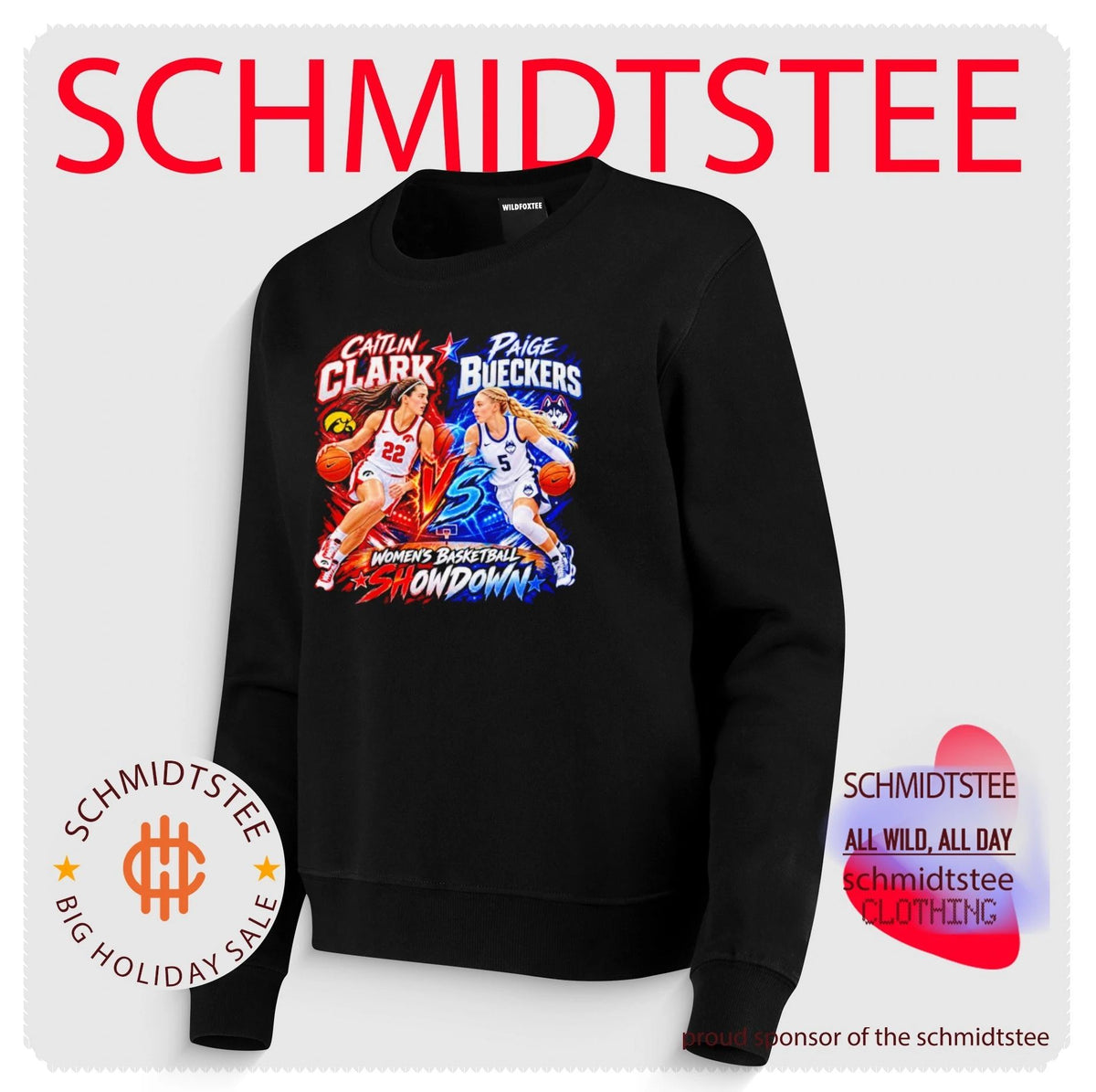 Caitlin Clark vs Paige Bueckers women’s basketball Showdown shirt