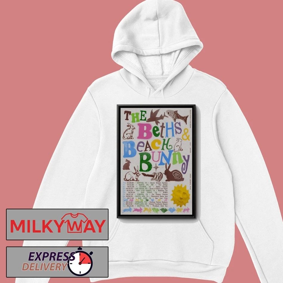 The Beths And Beach Bunny Tour North America 2026 Poster shirt