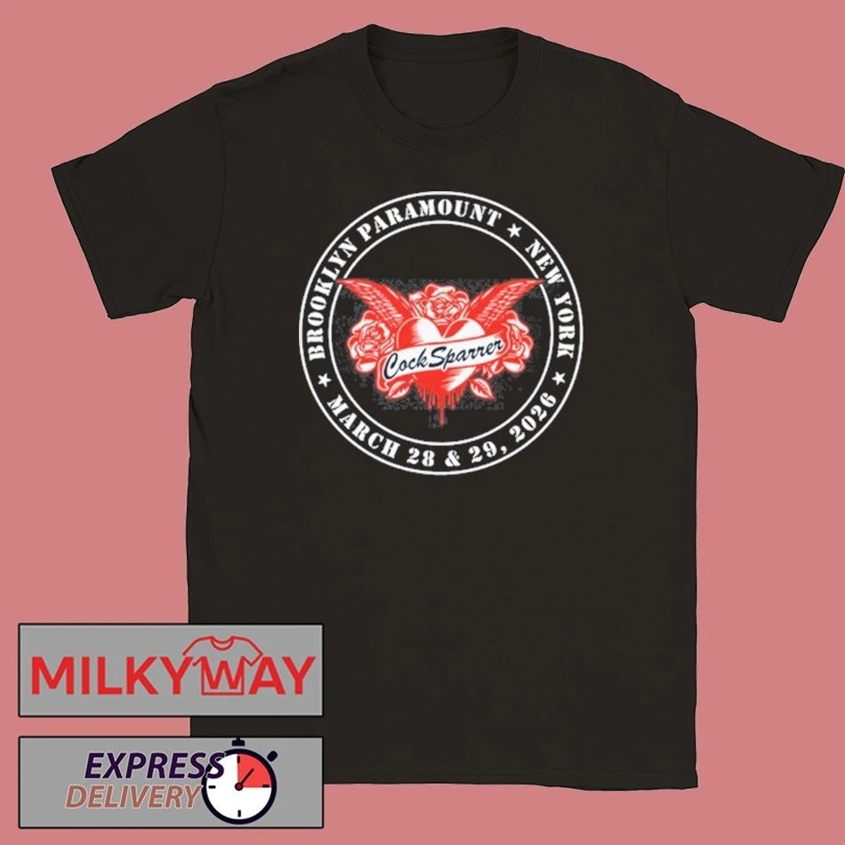 Cock Sparrer Concert Tour in Brooklyn, NY Mar 28 & 29 2026 shirt