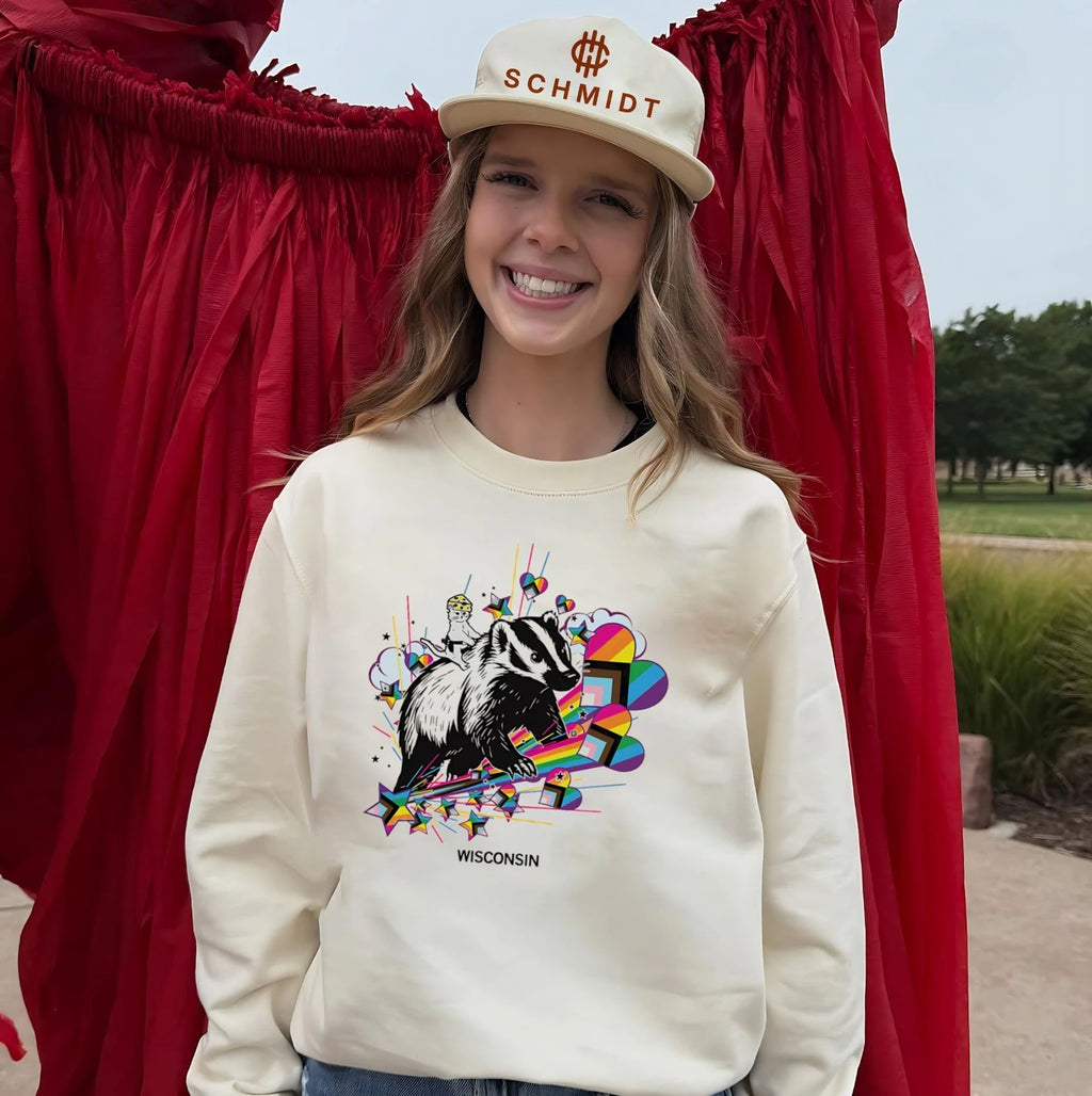 Badger Wisconsin has Pride shirt