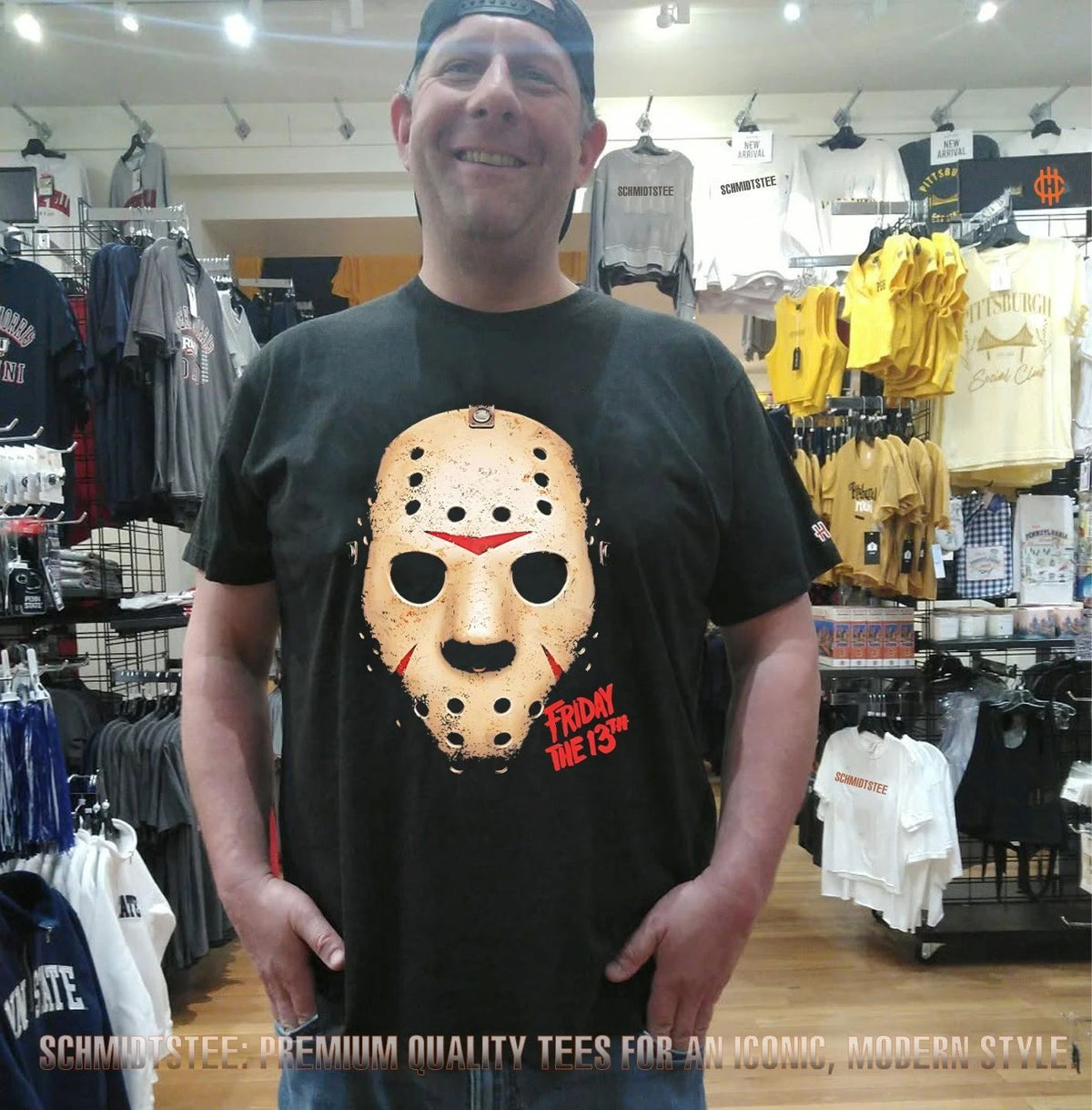 Jason Voorhees mask Friday the 13th horror film Halloween shirt