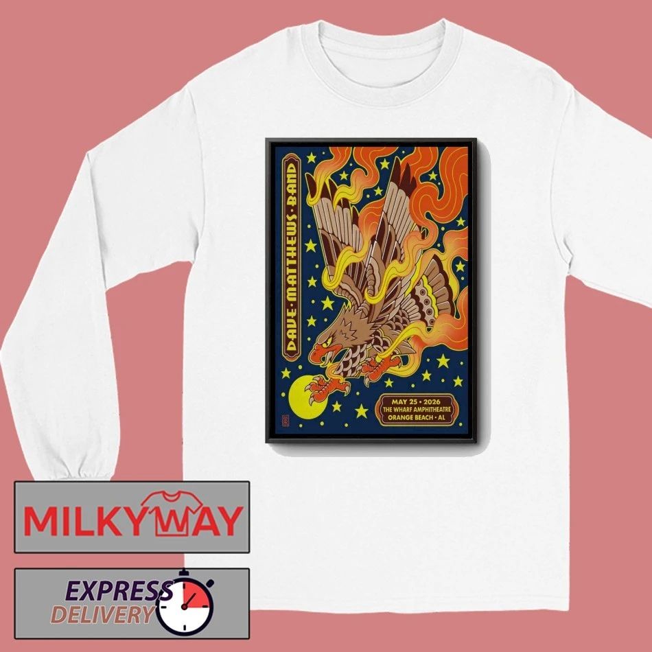 Dave Matthews Band The Wharf Amphitheater in Orange Beach, AL May 25 2026 Poster shirt