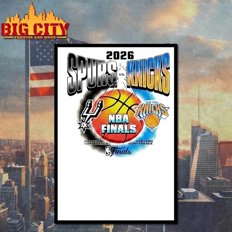 San Antonio Spurs Vs New York Knicks 2026 NBA Finals Matchup Head To Head Shirt