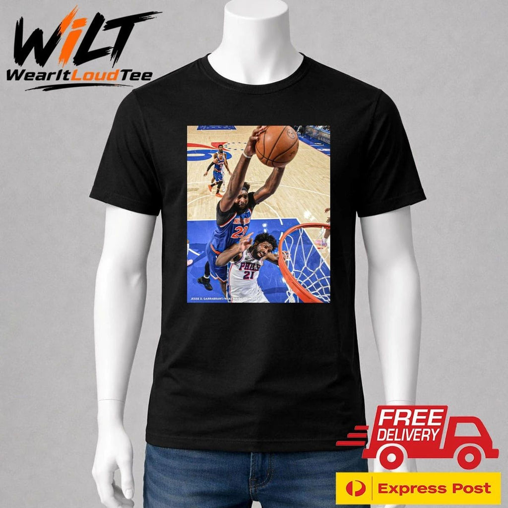 Mitchell Robinson Puts Joel Embiid An A POSTER Shirt