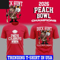 Indiana Hoosiers Peach Bowl Champions Duck Hints 2026 Shirt