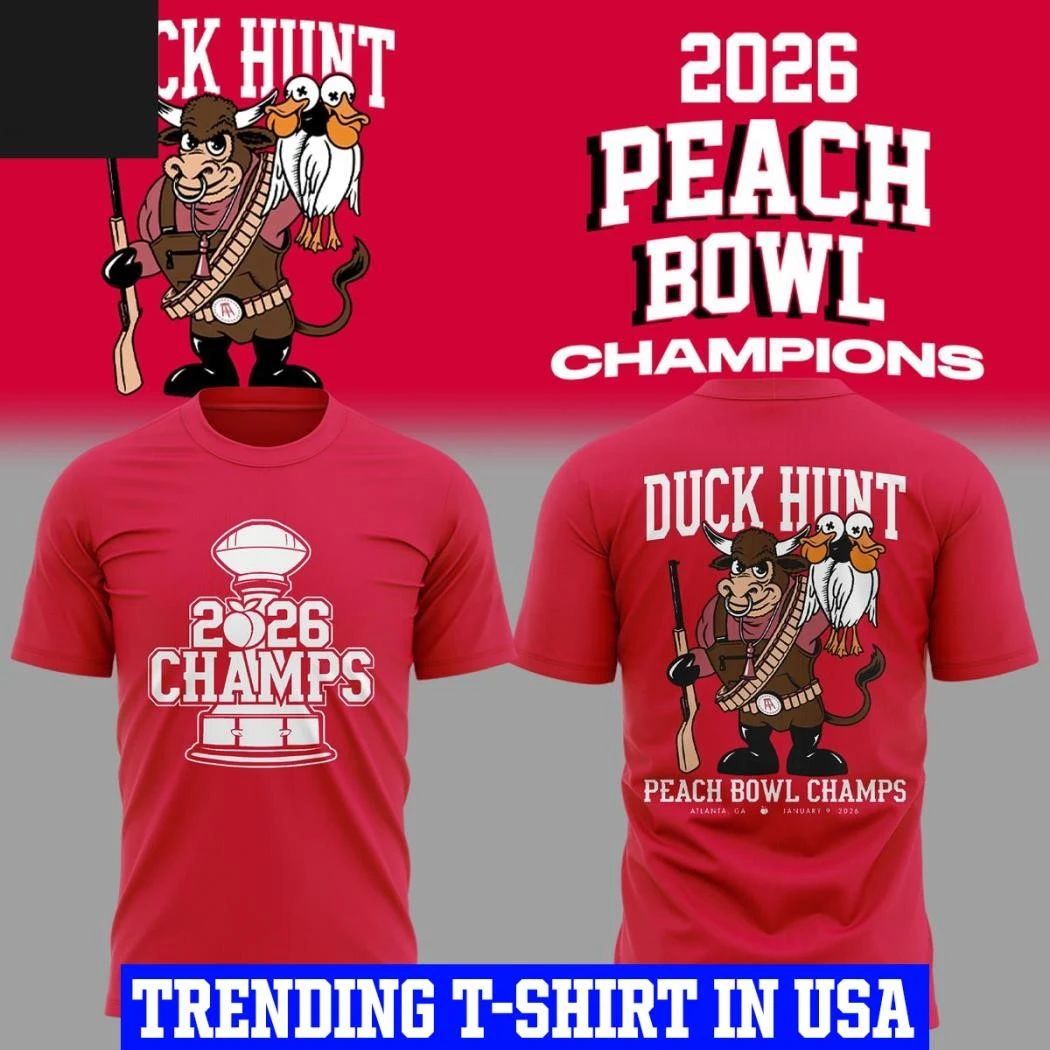 Indiana Hoosiers Peach Bowl Champions Duck Hints 2026 Shirt