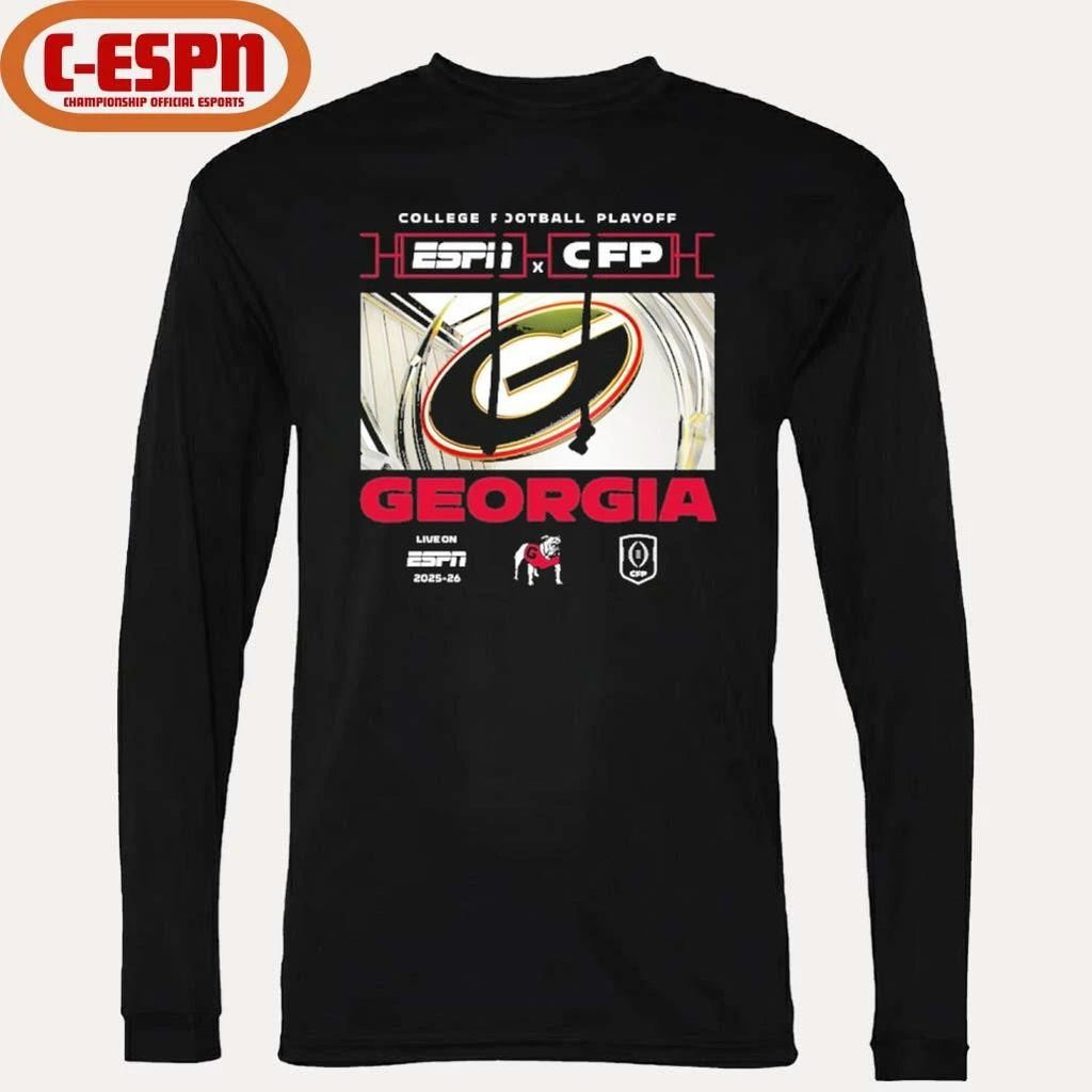 2025-26 CFP Georgia Bulldogs Window Shirt