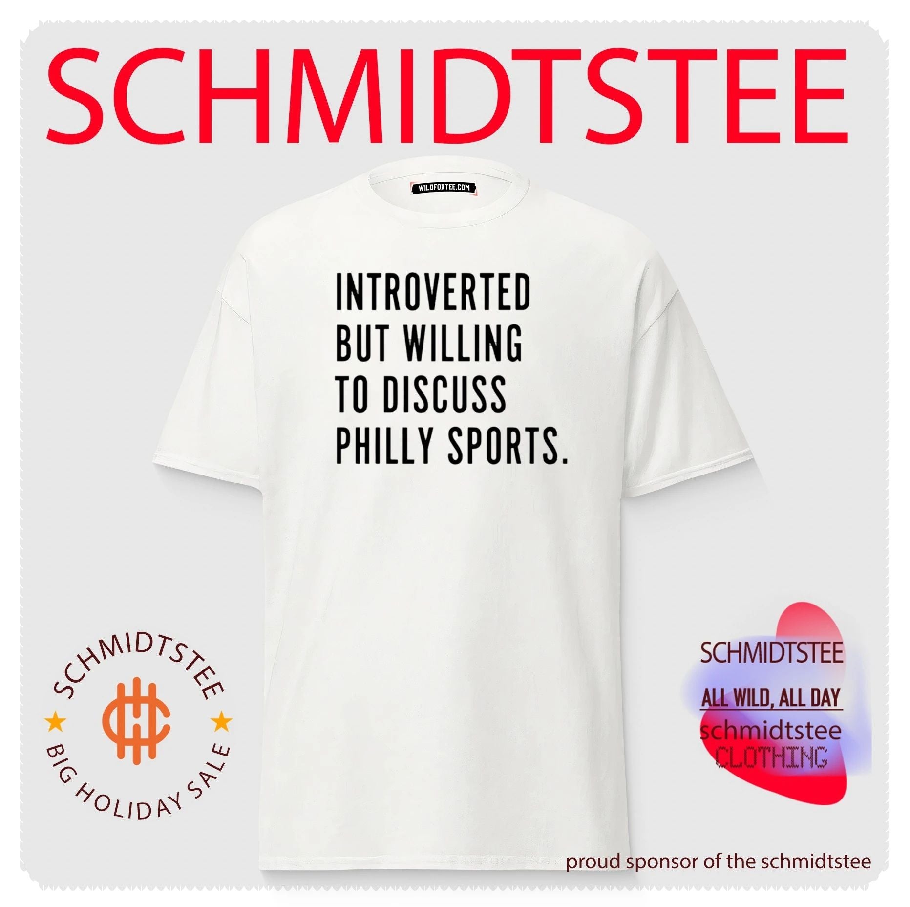 Introverted but willing to discuss Philly sports shirt