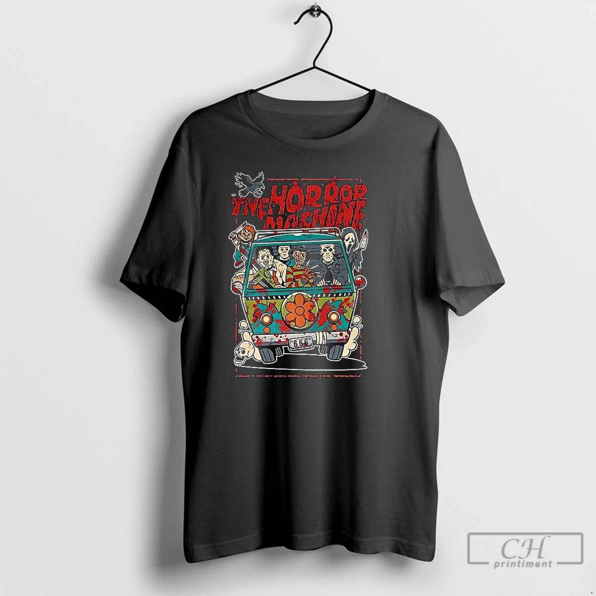 Classic The Horror Machine Mystery Machine Scooby Doo Parody Halloween T Shirts