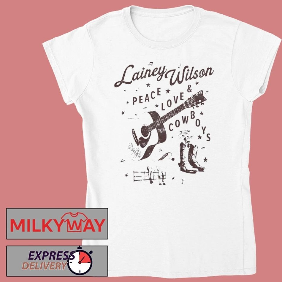 Lainey‎ Wilson Peace Love & Cowboys T-Shirt