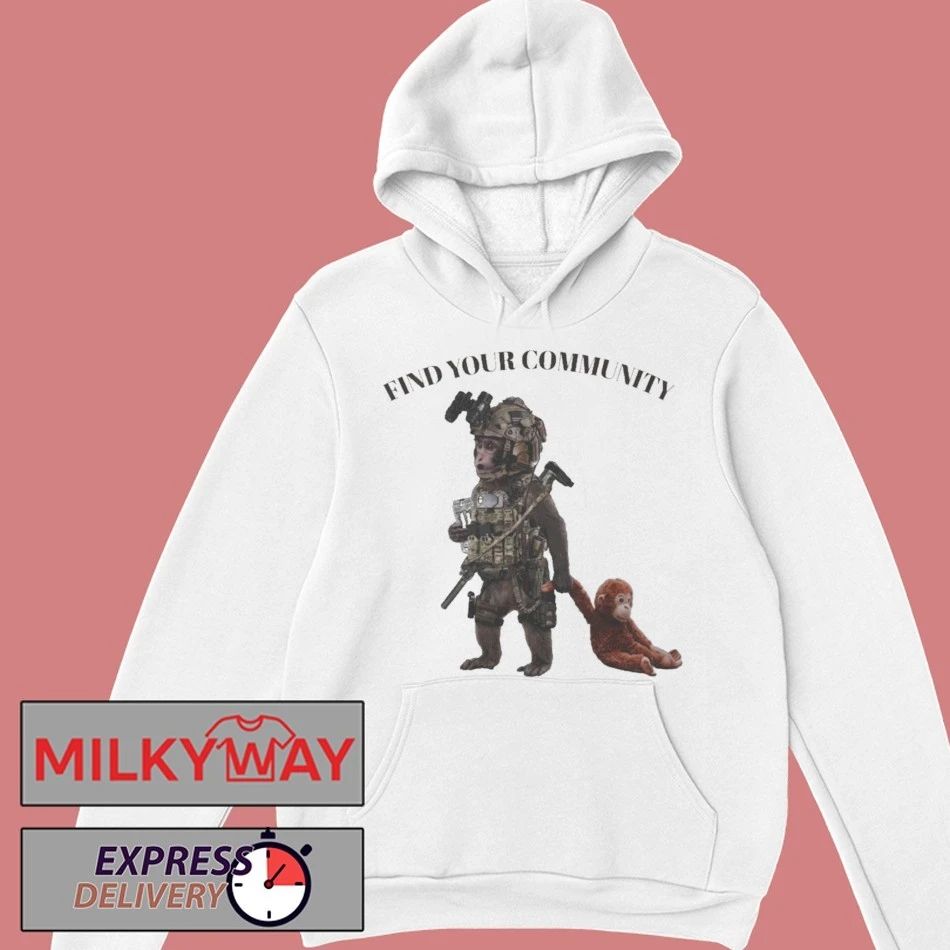 Tactical Punch The Monkey Find Your Community shirt