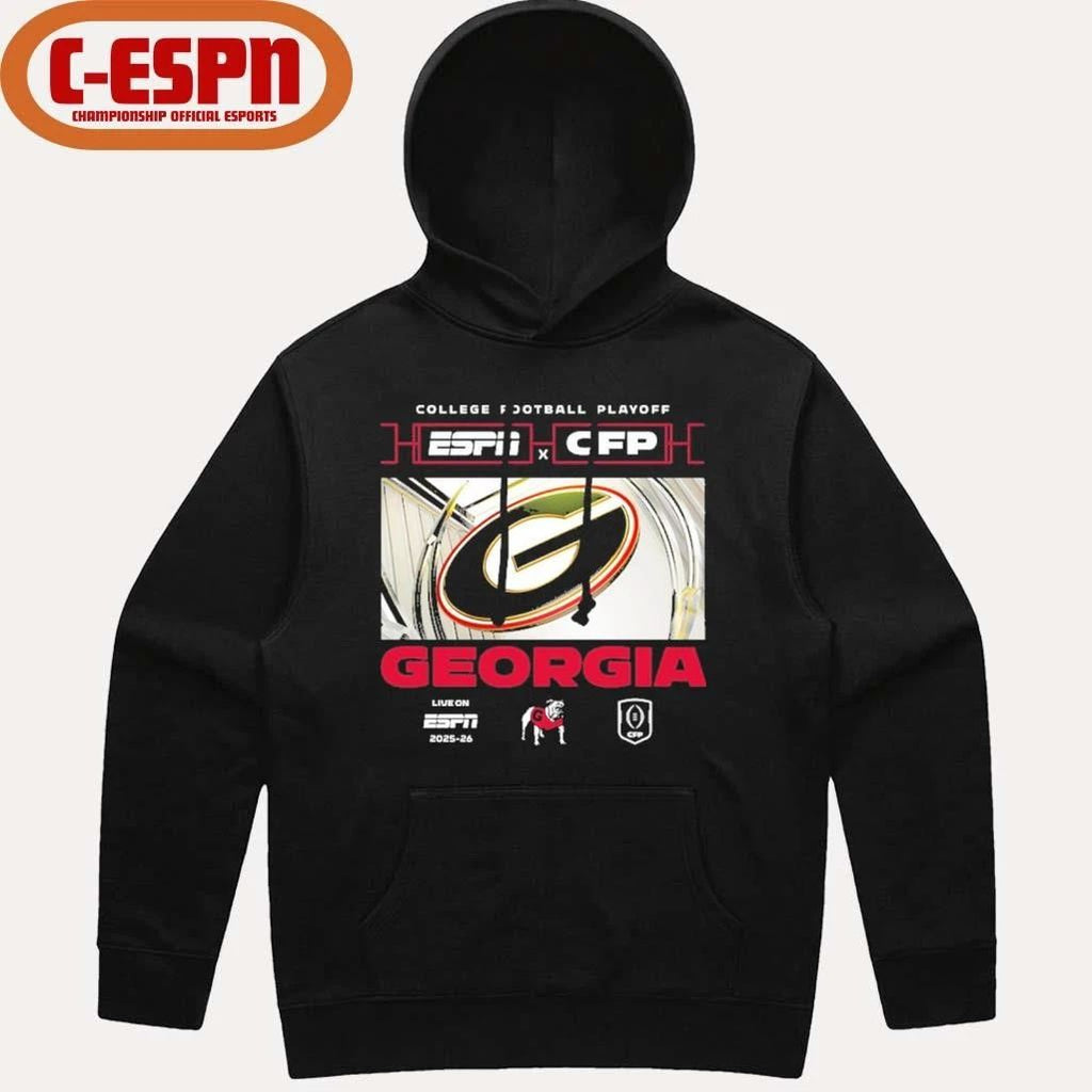 2025-26 CFP Georgia Bulldogs Window Shirt
