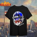 Zay Flowers Baltimore Ravens big face helmet signature graphic shirt