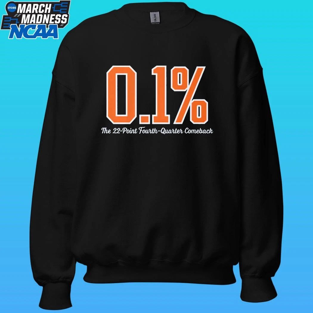 New York The 0.1% Chance Comeback The 22-point Fourth Quarter Comeback Shirt