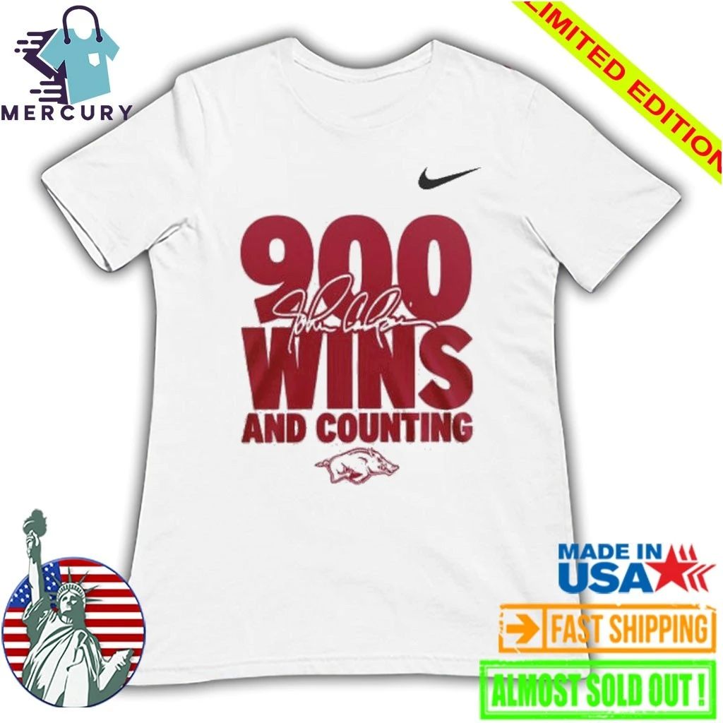 Arkansas Razorbacks x Coach John Calipari 900 Wins And Counting Shirt