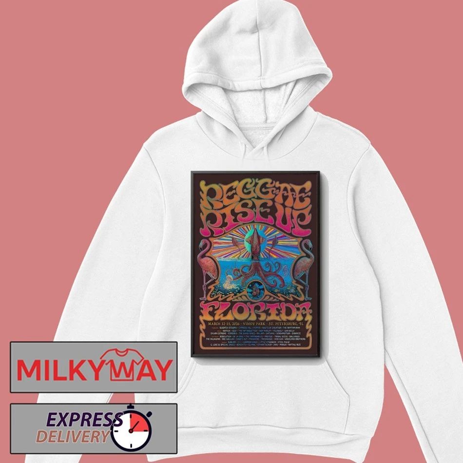 Reggae Rise Up Florida Vinoy Park In St. Petersburg FL Mar 12-15 2026 Poster shirt