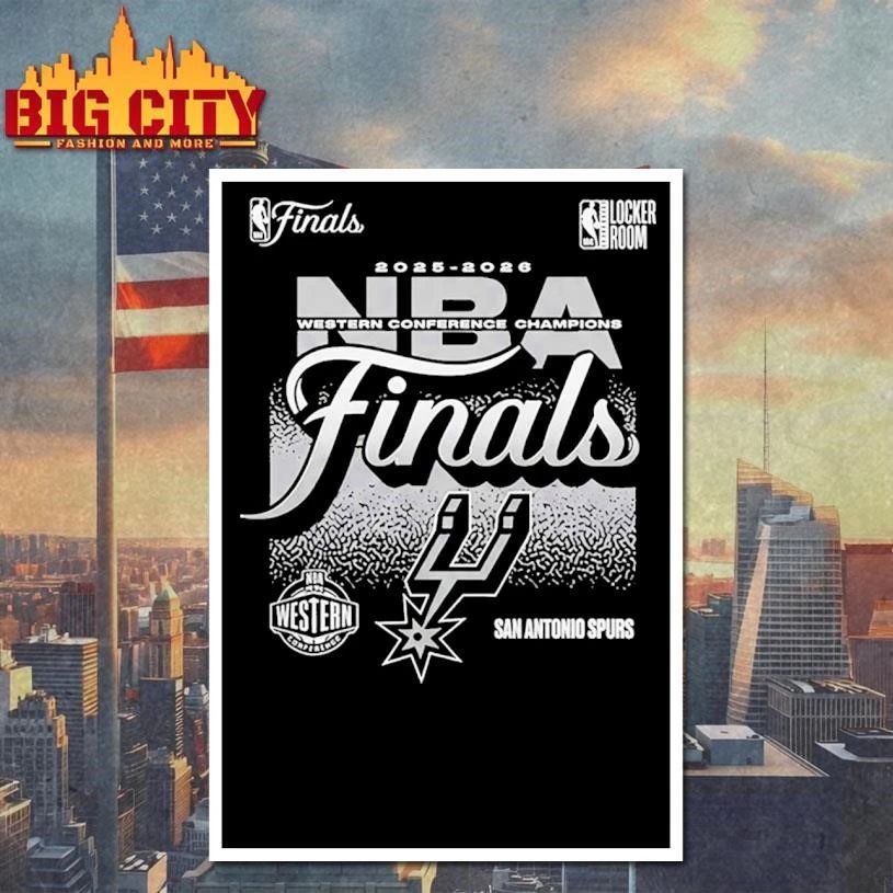 Spurs 2026 Conference Finals Champions Locker Room Shirt