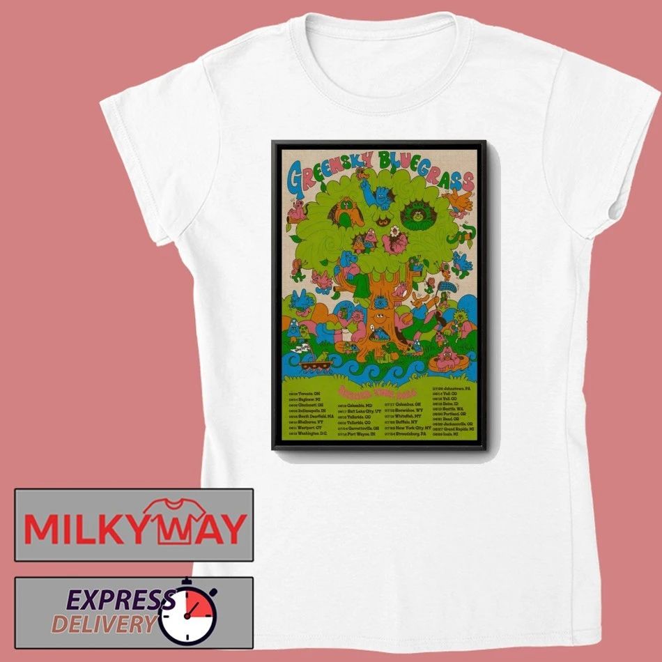 Greensky Bluegrass Summer Tour 26 Poster shirt