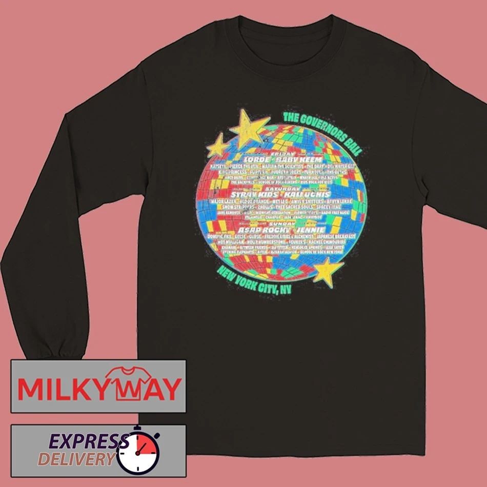 Governors Ball June 5 & 7 2026 New York TOUR shirt