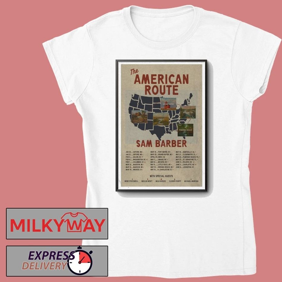 Sam Barber Poster The American Route 2026 shirt