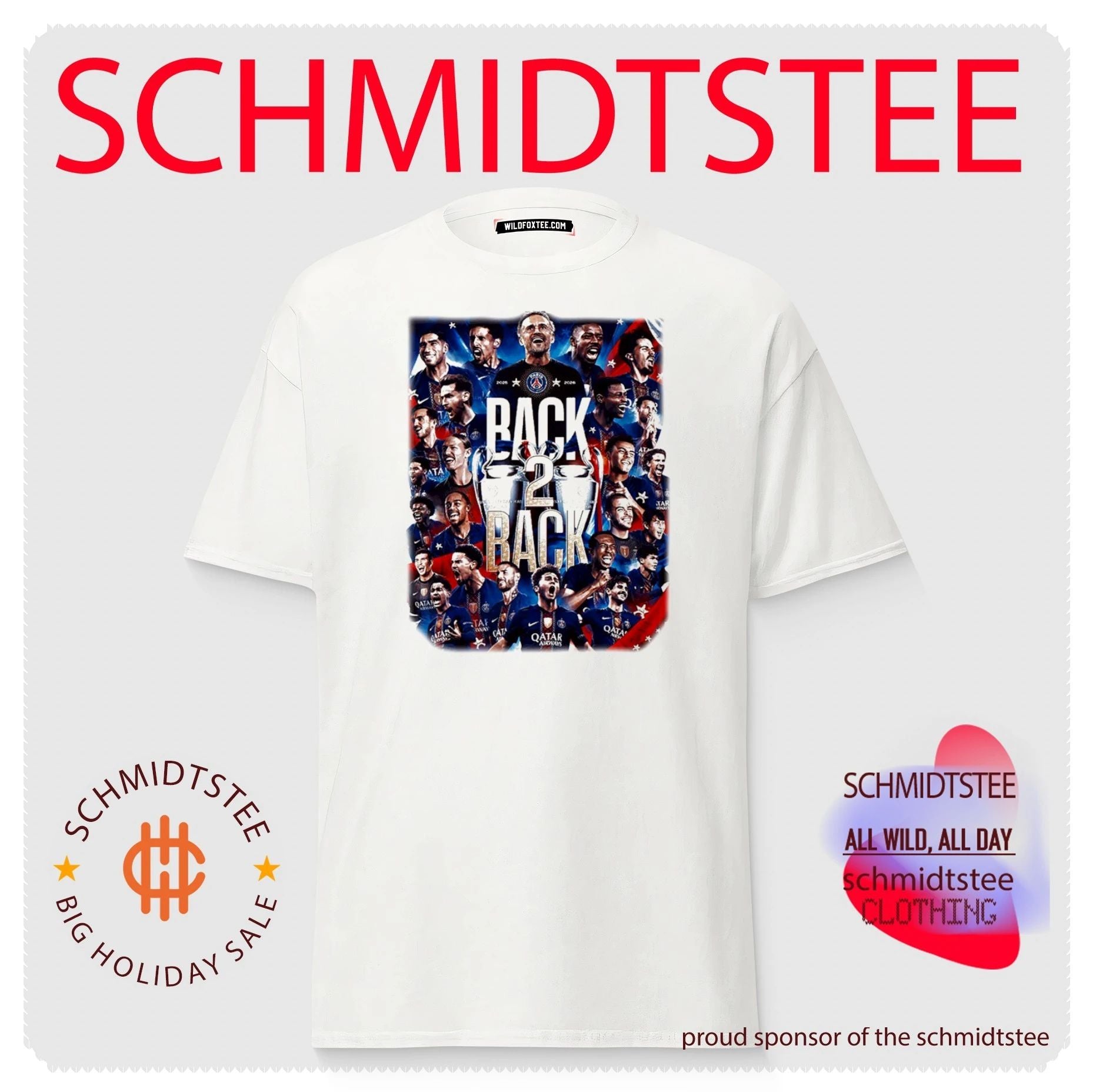 Paris Saint-Germain Uefa League Champions 2026 PSG Back 2 Back shirt
