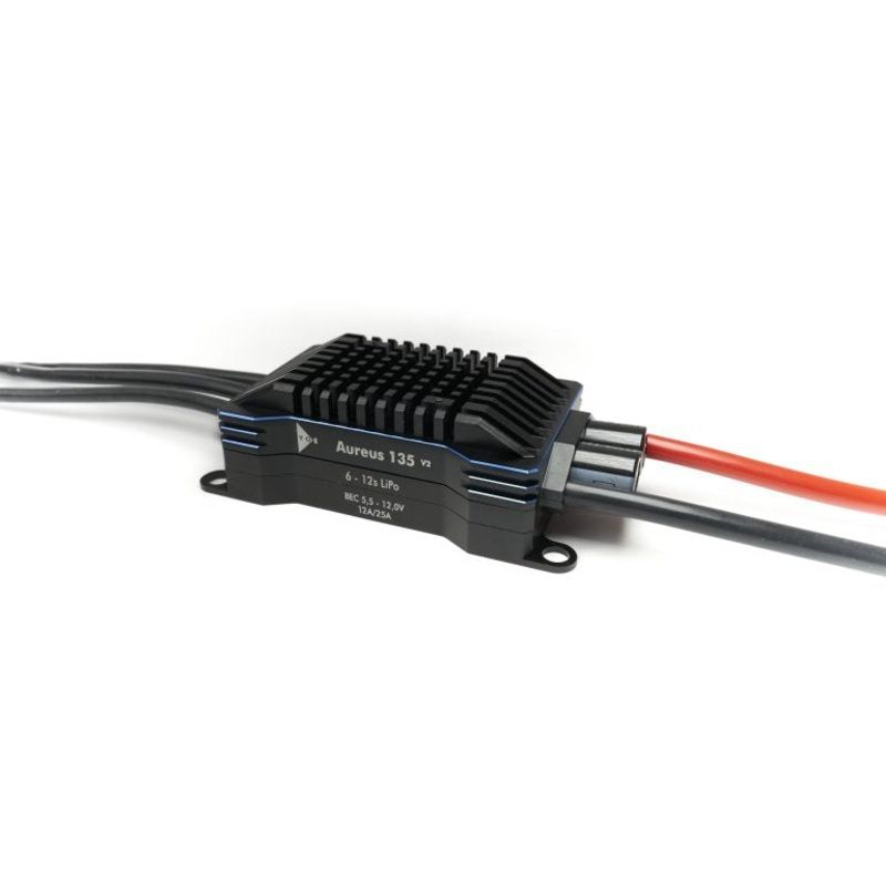 YGE Aureus 135A V2 HV Telemetry ESC – 5.5-12V BEC 12A / 25A