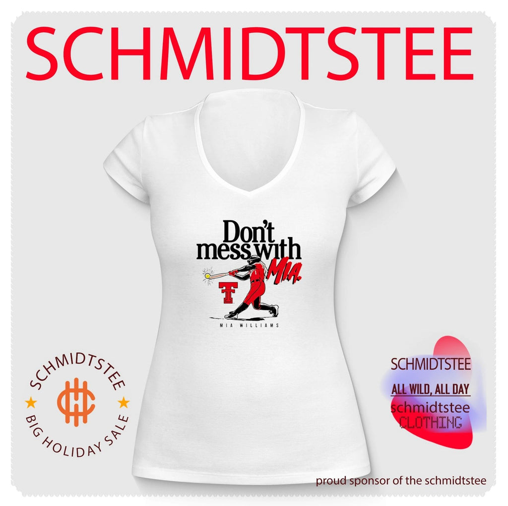 Texas Tech Softball Don’t Mess With Mia Williams cartoon shirt