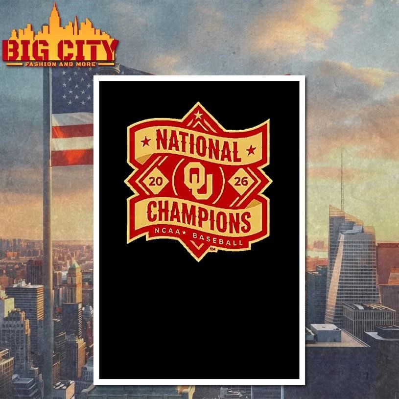 Oklahoma Sooners Baseball Mlb National Champions 2026 Ncaa Logo Shirt