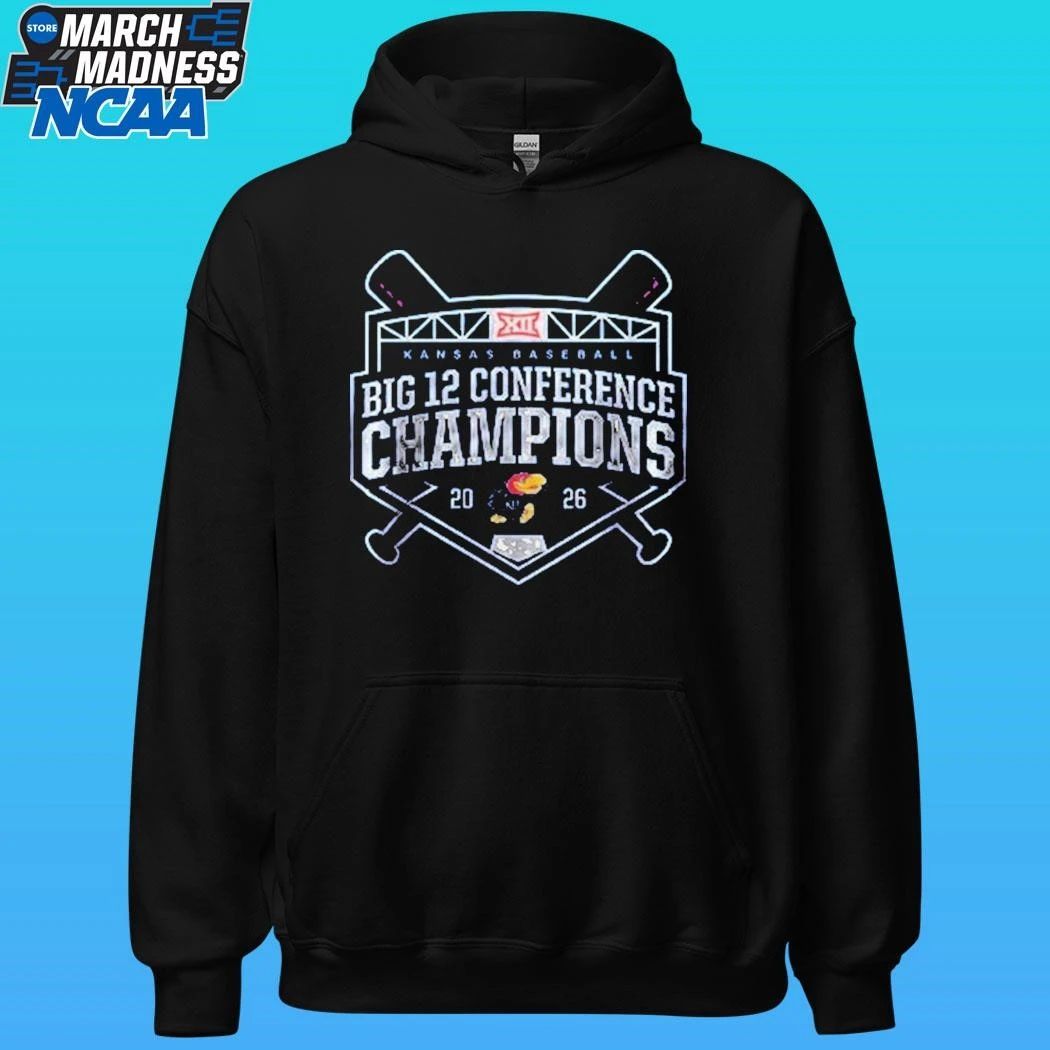 Kansas Baseball Big 12 Conference Champions 2026 Blue Shirt