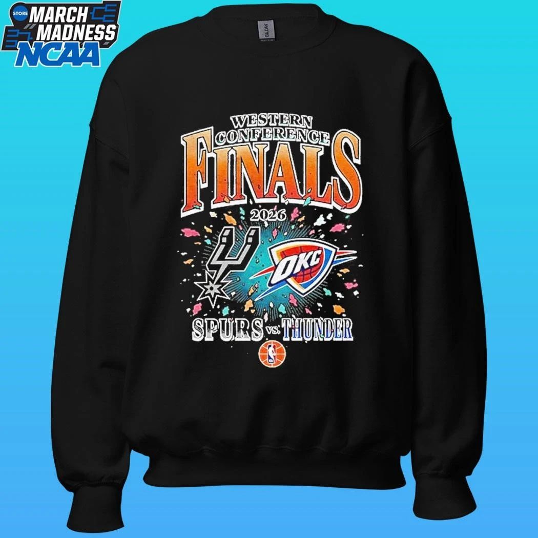San Antonio Spurs Vs Oklahoma City Thunder Western Conference Finals 2026 Shirt