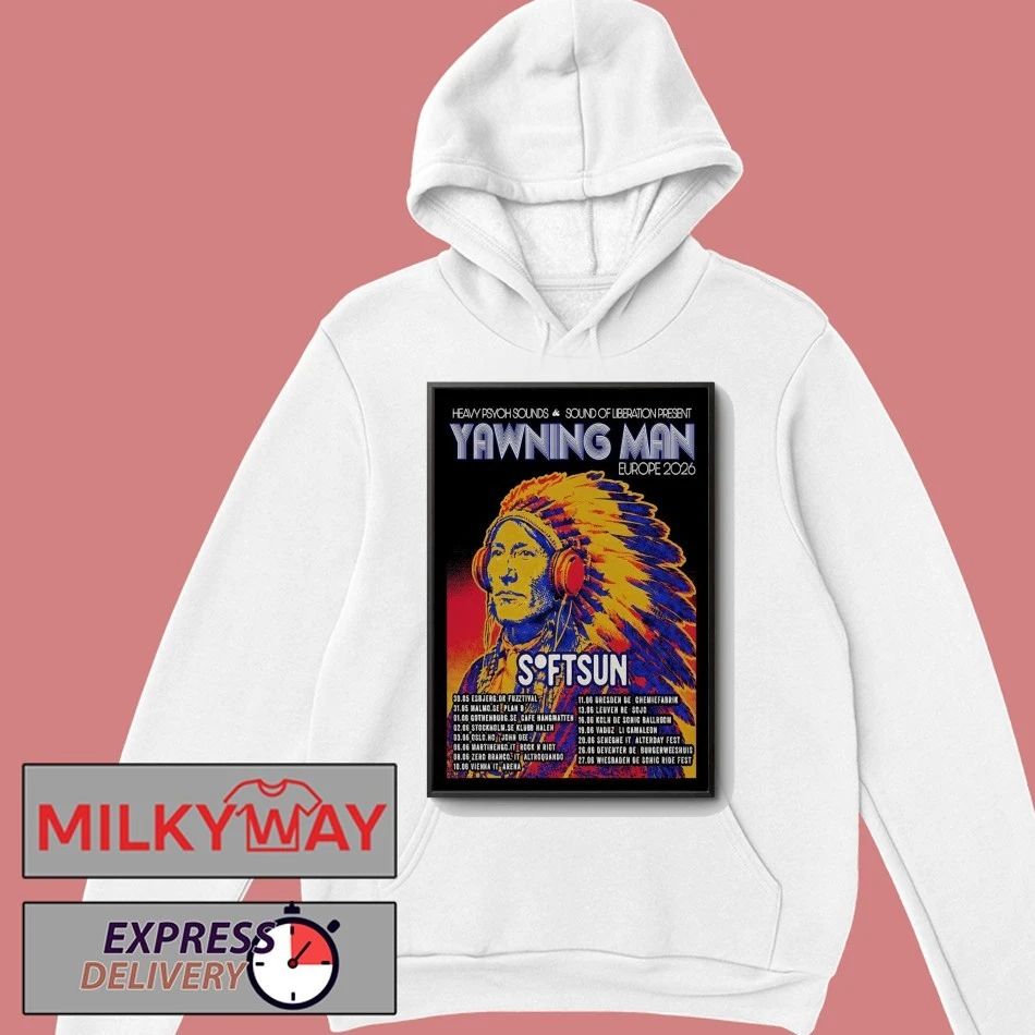 Yawning Man Europe Tour 26 Poster shirt