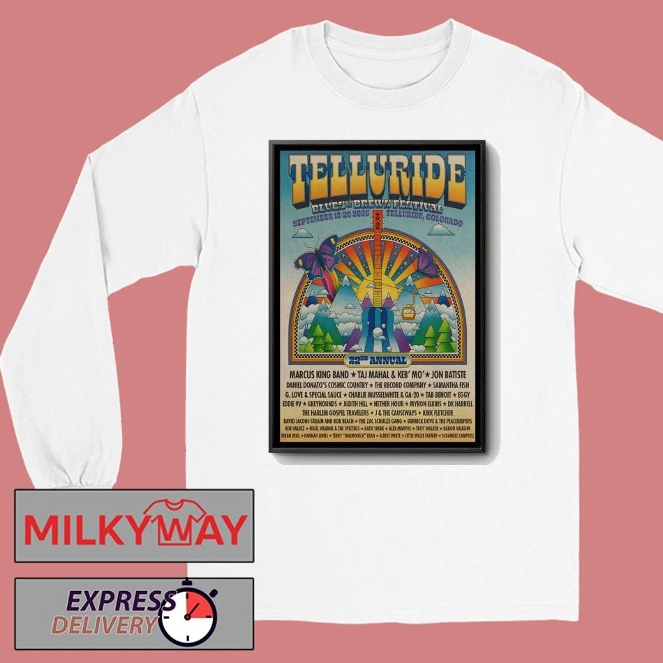 Telluride Blues And Brews Festival Telluride CO 9 18-9 2026 Poster shirt