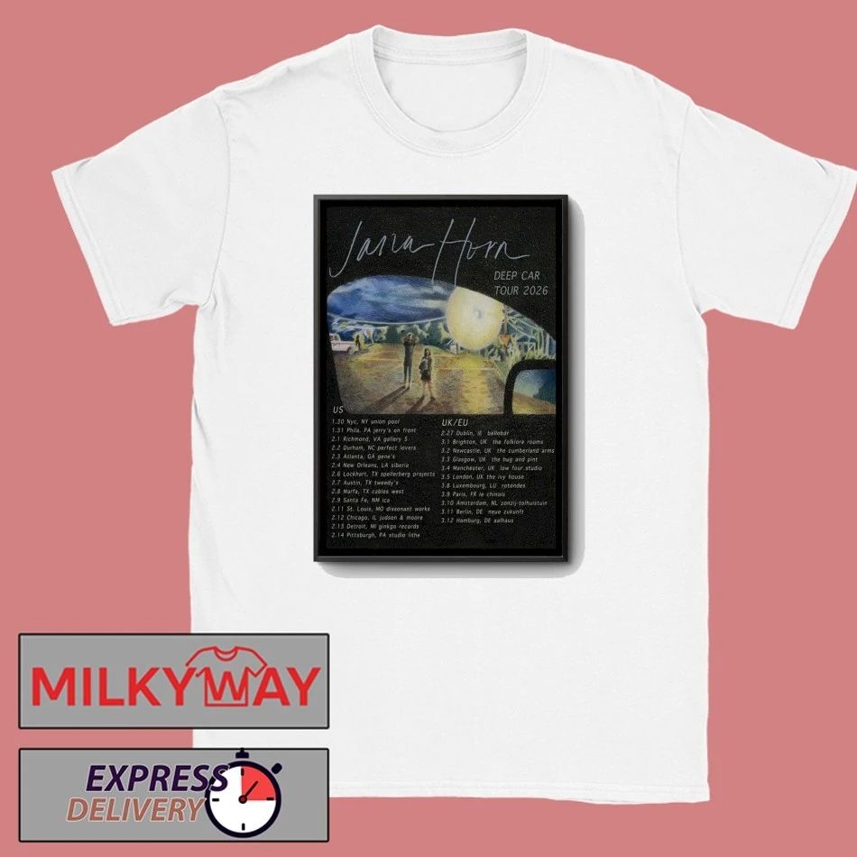 Poster Jana Horn 2026 Deep Car Tour shirt
