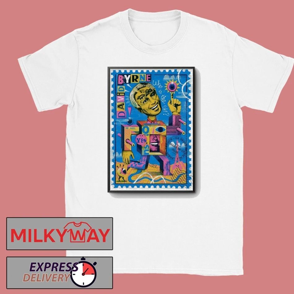 David Byrne Paris France March 18-19 2026 La Grande Seine Tour Poster shirt