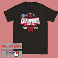 Arkansas Razorbacks 2026 SEC Men’s Basketball Tournament Champions Logo Mascot shirt